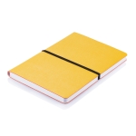 Gekleurde softcover notitieboekjes personaliseren A5 Flexi Colors kleur geel tweede weergave