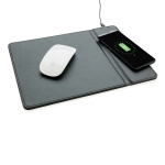 Muismat met logo en draadloze oplader Wireless kleur zwart