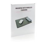 Muismat met logo en draadloze oplader Wireless kleur zwart achtste weergave