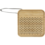 Vierkante bamboe houten speakers voor merchandising Bee kleur hout tweede weergave voorkant