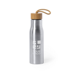 Drinkflessen bedrukken met bamboe stop 600ml Stylish met jouw bedrukking