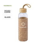 Glazen flessen met kurkdeksel en handvat 500 ml Crystal Cork kleur doorzichtig vijfde weergave