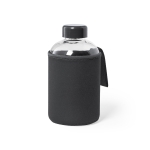 Glazen flessen bedrukken met softshell-dop 600ml Softshell kleur zwart  negende weergave