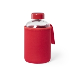 Glazen flessen bedrukken met softshell-dop 600ml Softshell kleur rood  negende weergave