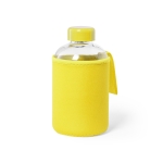 Glazen flessen bedrukken met softshell-dop 600ml Softshell kleur geel  negende weergave