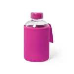 Glazen flessen bedrukken met softshell-dop 600ml Softshell kleur fuchsia  negende weergave