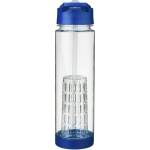 Tritan fles met rietje en fruitinfuser 740ml TuttiFrutti kleur blauw tweede weergave achterkant