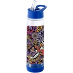 Tritan fles met rietje en fruitinfuser 740ml TuttiFrutti kleur blauw