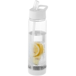 Tritan fles met rietje en fruitinfuser 740ml TuttiFrutti kleur wit