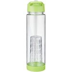 Tritan fles met rietje en fruitinfuser 740ml TuttiFrutti kleur limoen groen tweede weergave achterkant