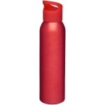 Aluminium bidon bedrukken of graveren 650ml Vibrant kleur rood tweede weergave voorkant