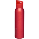 Aluminium bidon bedrukken of graveren 650ml Vibrant kleur rood weergave tampondruk