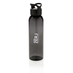 BPA-vrije plastic fles personaliseren met logo 650ml Luxe kleur zwart weergave met logo