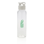 BPA-vrije plastic fles personaliseren met logo 650ml Luxe kleur wit weergave met logo