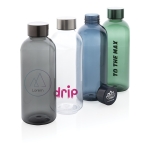 Elegante plastic BPA-vrije flessen als relatiegeschenk 620 ml Resistant kleur donkergroen