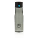 Tritan waterfles bedrukken 600ml Hydration Tracking kleur zwart weergave met logo