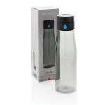 Tritan waterfles bedrukken 600ml Hydration Tracking kleur zwart weergave met doos