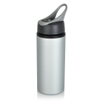 BPA-vrije aluminium waterfles bedrukken met tuit 800ml Alu Sport XL kleur grijs