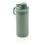 Sportfles met thermosfunctie en matte afwerking 550ml Power kleur mintgroen weergave met logo