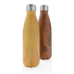 Thermosfles met opvallende houtprint bedrukken 500ml Wood Print kleur licht hout weergave algemeen