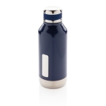 Fles met thermosfunctie en logoplaat 500ml Logo Plate kleur donkerblauw