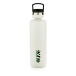 Thermosfles voor infusie en opening voor ijsblokjes 600ml Partner kleur wit weergave met logo