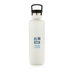 Thermosfles voor infusie en opening voor ijsblokjes 600ml Partner kleur wit met afdrukgebied