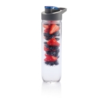 Grote fles bedrukken met tuit en fruitinfuser 800ml Vitamin kleur blauw