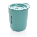 Gepersonaliseerde thermosbeker met logo 250ml Antibacterieel kleur mintgroen weergave met logo