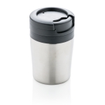 Zeer kleine en compacte thermosbeker to go 160 ml koffie kleur zilver