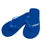 Bedrukte slippers van EVA-zool en transparante bandjes maat 36-38 Pool kleur blauw