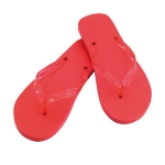 Bedrukte slippers van EVA-zool en transparante bandjes maat 36-38 Pool kleur rood