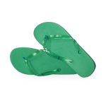 Bedrukte slippers met transparant PVC bandje maat 42-44 Pool kleur groen  negende weergave