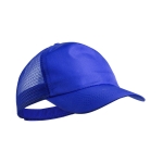 Polyester cap met mesh sluiting  Runner kleur blauw  negende weergave