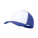 Polyester baseball cap met logo Impact Sublim kleur blauw  negende weergave