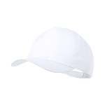 Polyester baseball cap met logo Impact Sublim kleur wit  negende weergave