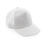 Polyester baseball cap met logo Impact Sublim kleur wit tweede weergave