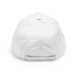 Polyester baseball cap met logo Impact Sublim kleur wit vijfde weergave