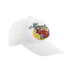 Polyester baseball cap met logo Impact Sublim kleur wit zesde weergave