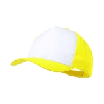 Polyester baseball cap met logo Impact Sublim kleur geel  negende weergave