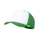 Polyester baseball cap met logo Impact Sublim kleur groen  negende weergave