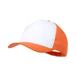 Polyester baseball cap met logo Impact Sublim kleur oranje  negende weergave