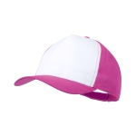 Polyester baseball cap met logo Impact Sublim kleur fuchsia  negende weergave