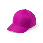 Kleurrijke petten bedrukken met 5 panelen Explore kleur fuchsia  negende weergave