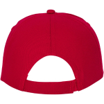 Petten met logo en zelfklevende sluiting, van 175 g/m2 katoen Hero kleur rood luxe weergave