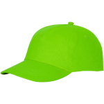 Petten met logo en zelfklevende sluiting, van 175 g/m2 katoen Hero kleur limoen groen