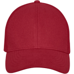 Katoenen pet laten bedrukken met mesh 260 g/m2 Iconic Cap kleur rood tweede weergave voorkant