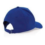 Petten laten bedrukken van gerecycled katoen 280 g/m2 Eco Plus kleur blauw vijfde weergave