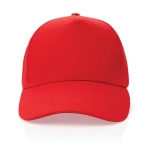 Petten laten bedrukken van gerecycled katoen 280 g/m2 Eco Plus kleur rood tweede weergave