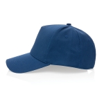 Petten laten bedrukken van gerecycled katoen 280 g/m2 Eco Plus kleur marineblauw derde weergave